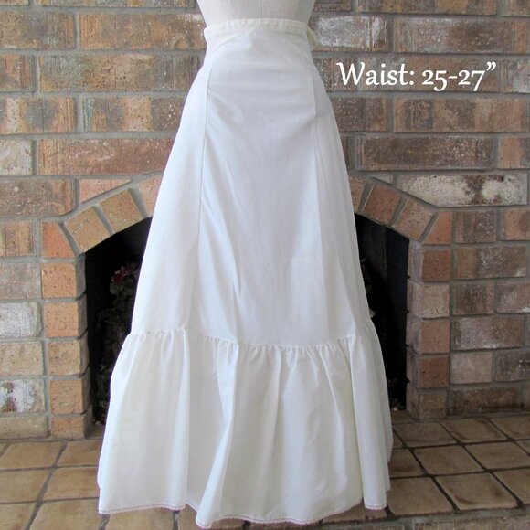 LONG PETTICOAT, HALF SLIP, CRINOLINE for WEDDING GOWNS, BALL GOWNS, MAXI DRESSES - Picture 1 of 2